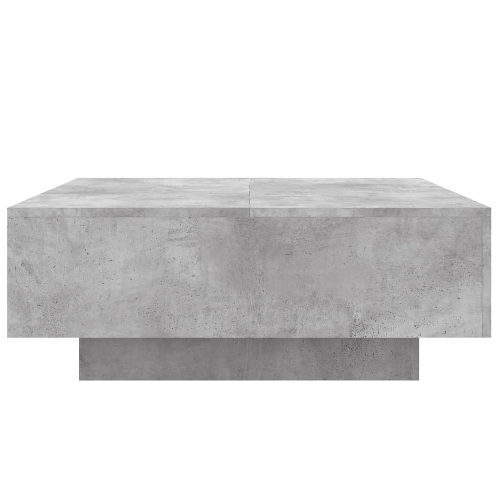 vidaXL Stolik kawowy, szarość betonu, 80x80x31 cm, płyta wiórowa