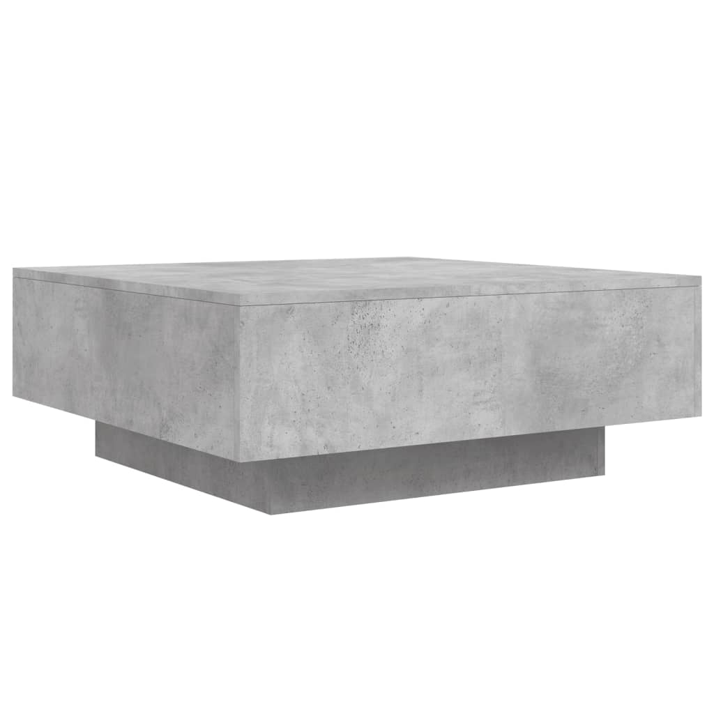 vidaXL Stolik kawowy, szarość betonu, 80x80x31 cm, płyta wiórowa