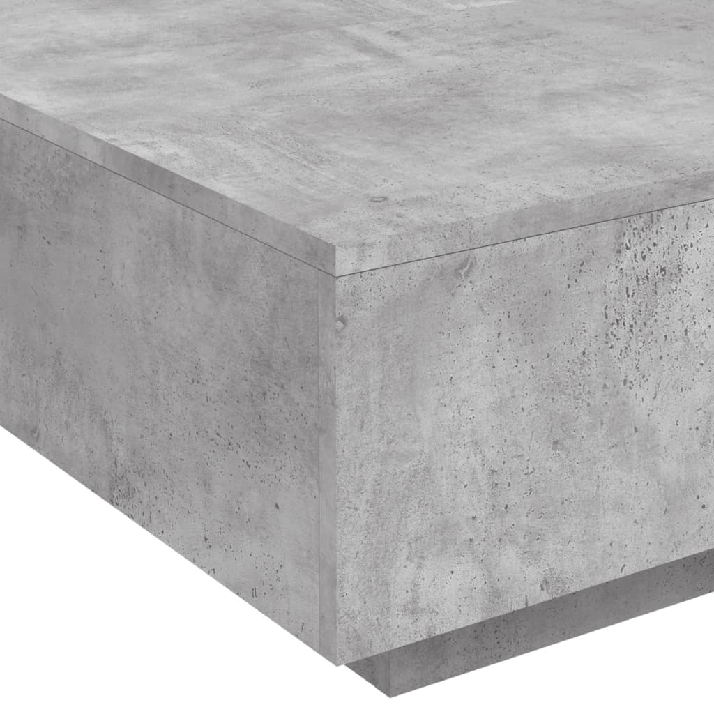 vidaXL Stolik kawowy, szarość betonu, 80x80x31 cm, płyta wiórowa