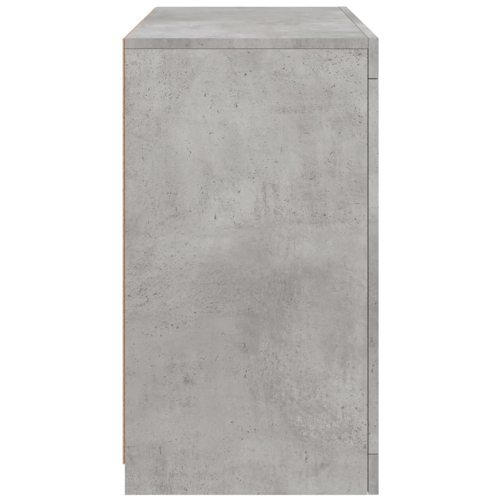 vidaXL Szafka z oświetleniem LED, szarość betonu, 60,5x37x67 cm