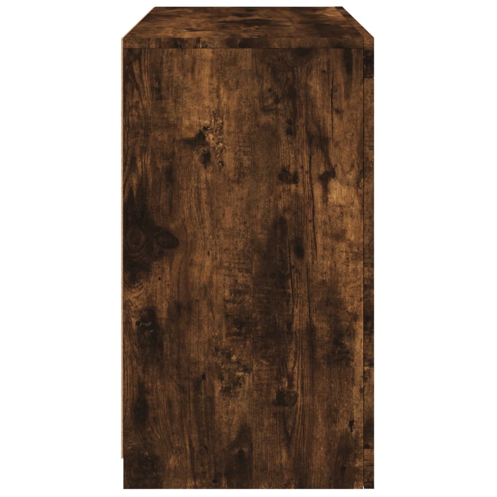 vidaXL Szafka z oświetleniem LED, przydymiony dąb, 60,5x37x67 cm