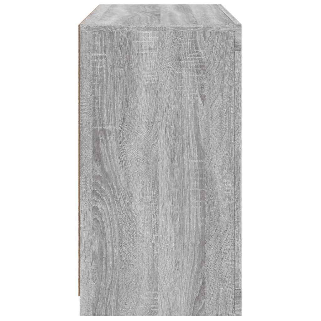 vidaXL Szafka z oświetleniem LED, szary dąb sonoma, 60,5x37x67 cm