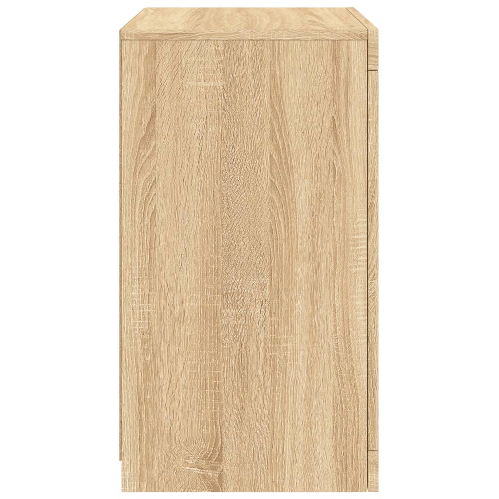 vidaXL Szafki z LED, 2 szt., dąb sonoma, materiał drewnopochodny