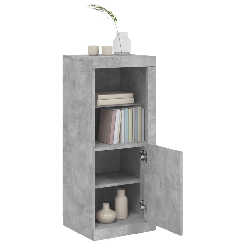 vidaXL Szafka z oświetleniem LED, szarość betonu, 41x37x100 cm