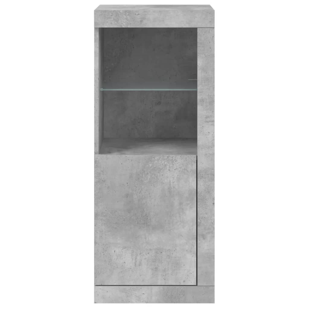 vidaXL Szafka z oświetleniem LED, szarość betonu, 41x37x100 cm