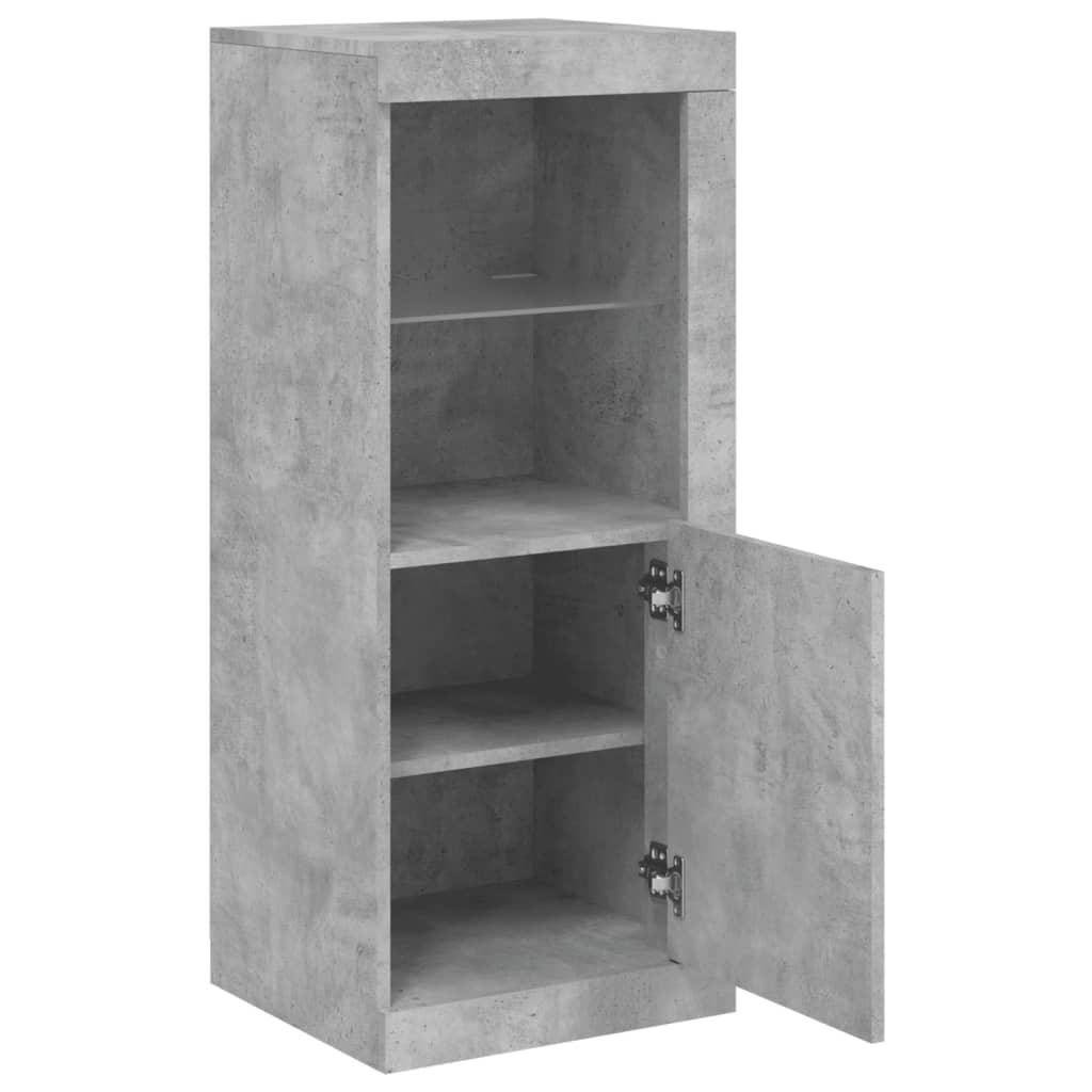 vidaXL Szafka z oświetleniem LED, szarość betonu, 41x37x100 cm