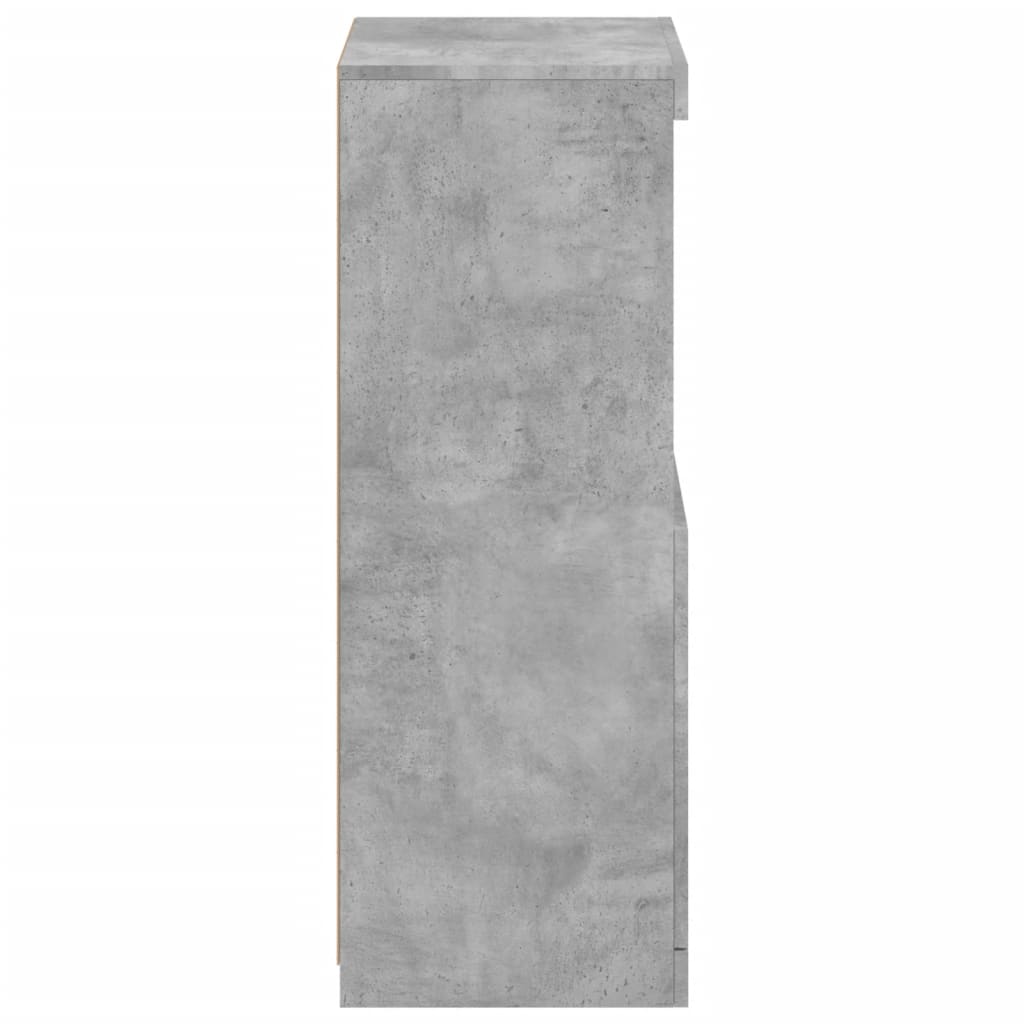vidaXL Szafka z oświetleniem LED, szarość betonu, 41x37x100 cm