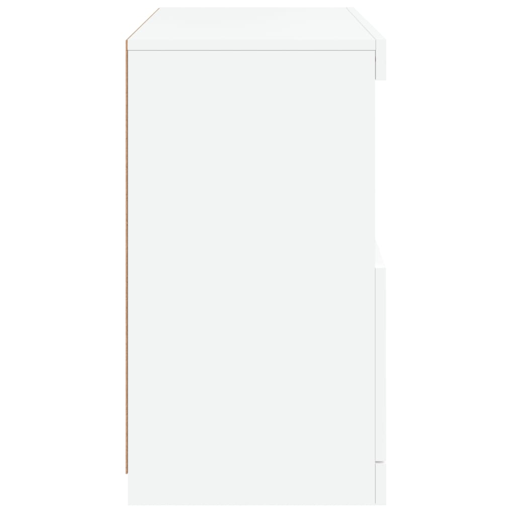vidaXL Szafka z oświetleniem LED, biała, 60x37x67 cm