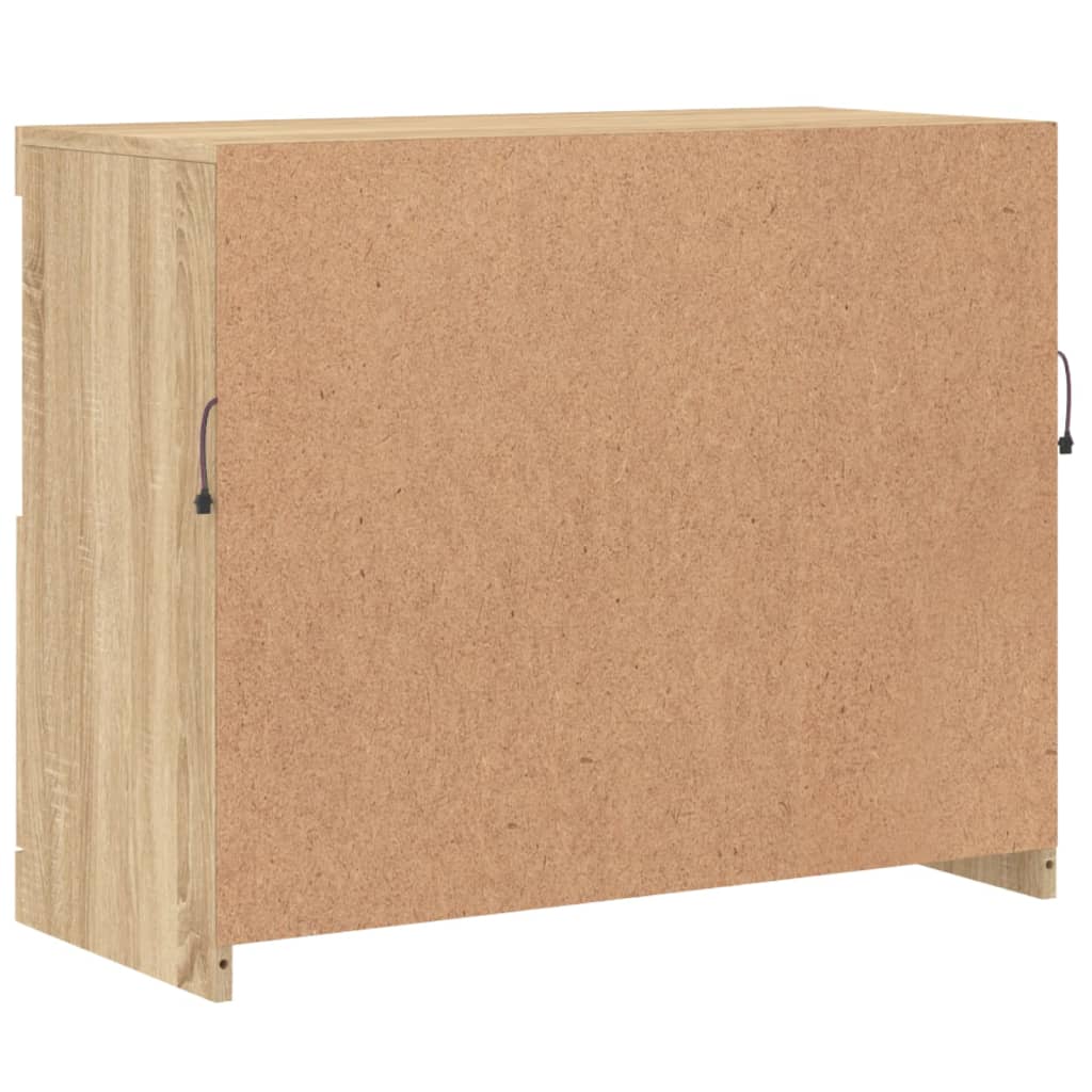 vidaXL Szafka z oświetleniem LED, dąb sonoma, 81x37x67 cm