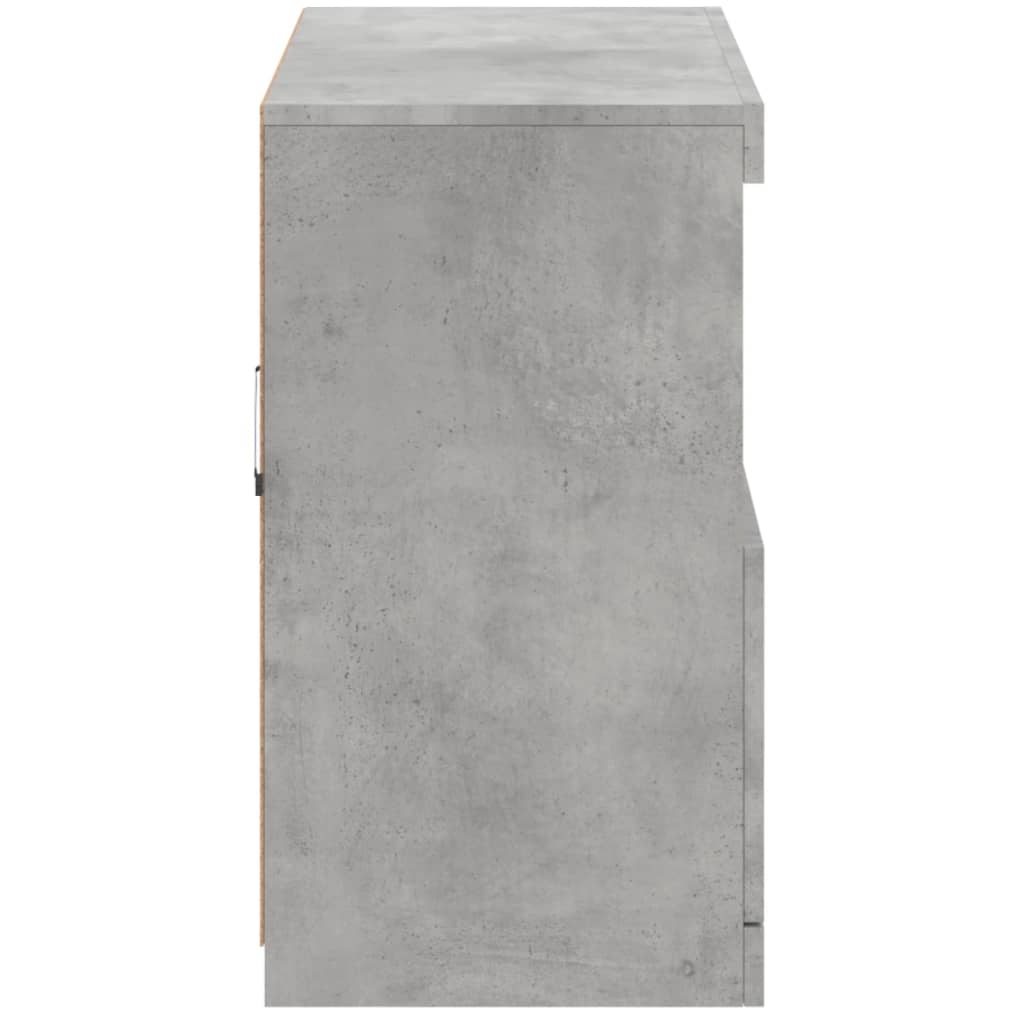 vidaXL Szafka z oświetleniem LED, szarość betonu, 81x37x67 cm
