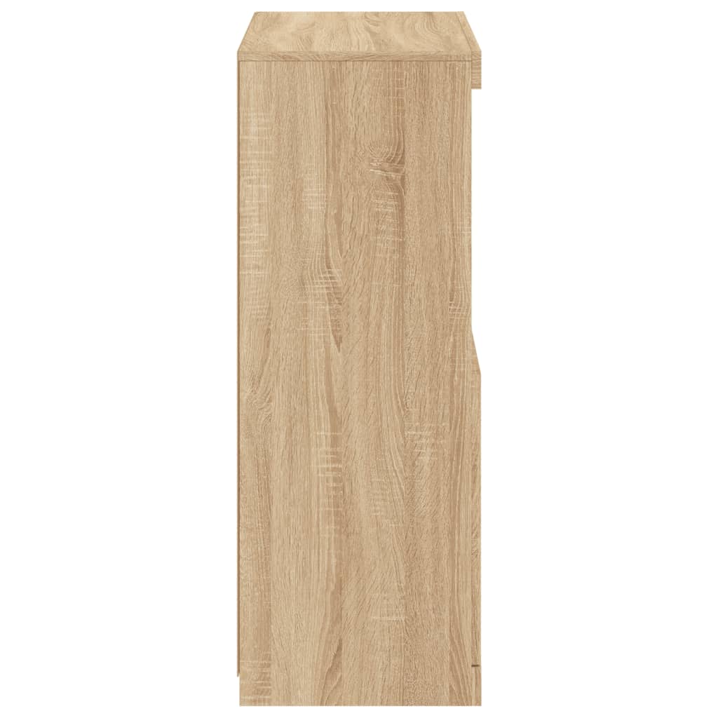 vidaXL Szafka z oświetleniem LED, dąb sonoma, 60,5x37x100 cm