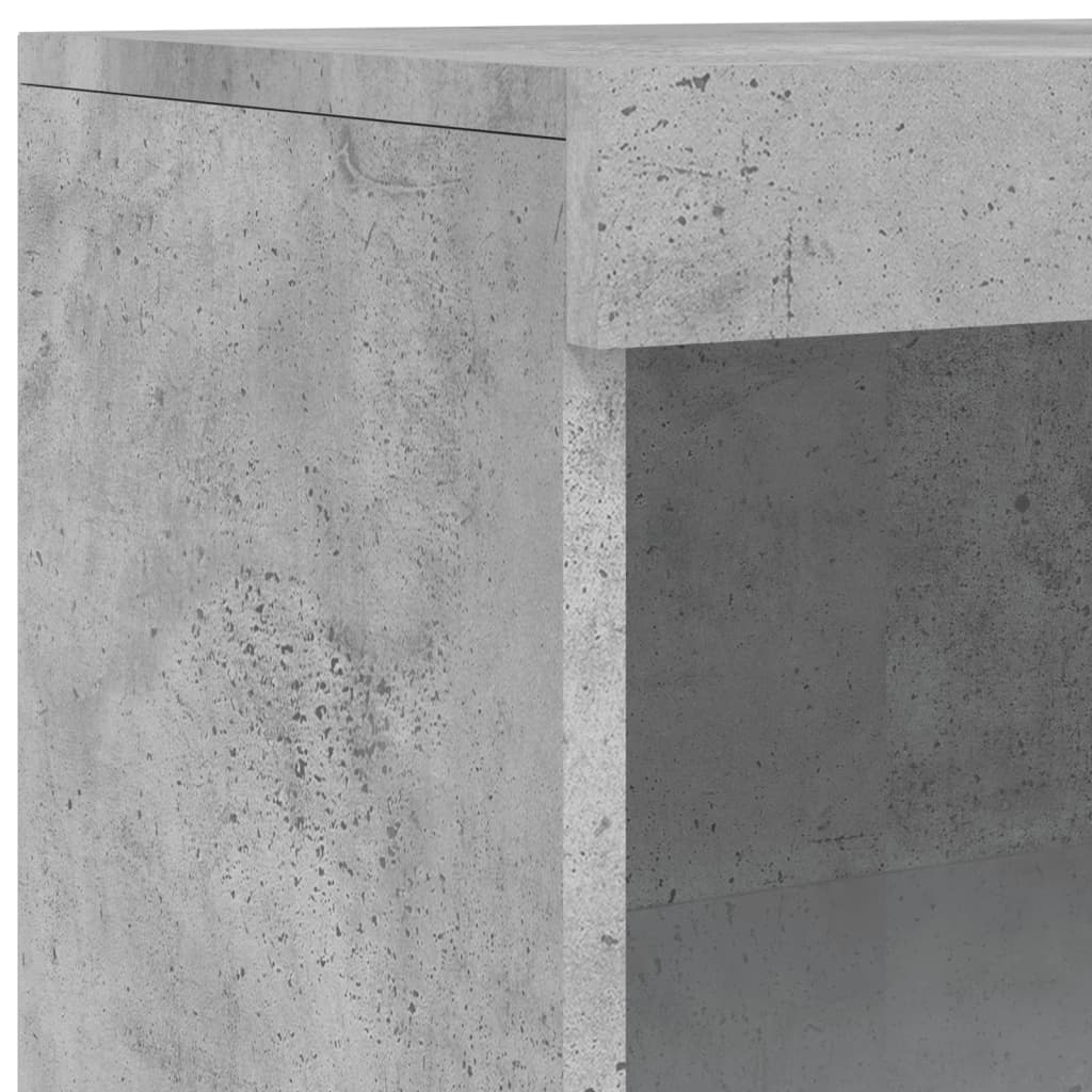 vidaXL Szafka z oświetleniem LED, szarość betonu, 60,5x37x100 cm
