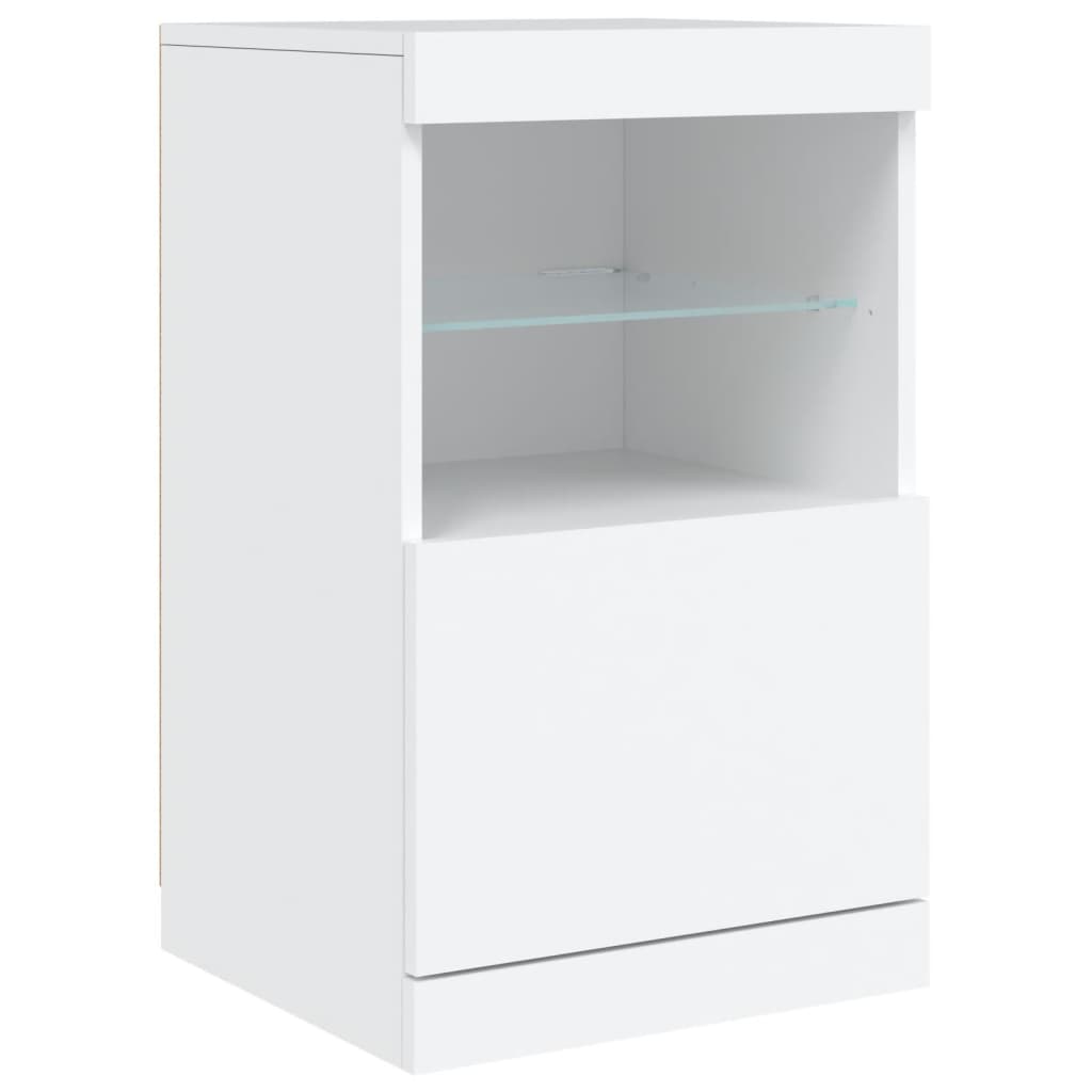 vidaXL Szafka z oświetleniem LED, biała, 41x37x67 cm