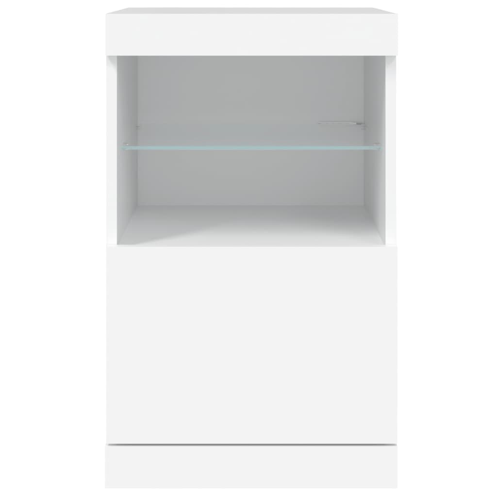 vidaXL Szafka z oświetleniem LED, biała, 41x37x67 cm