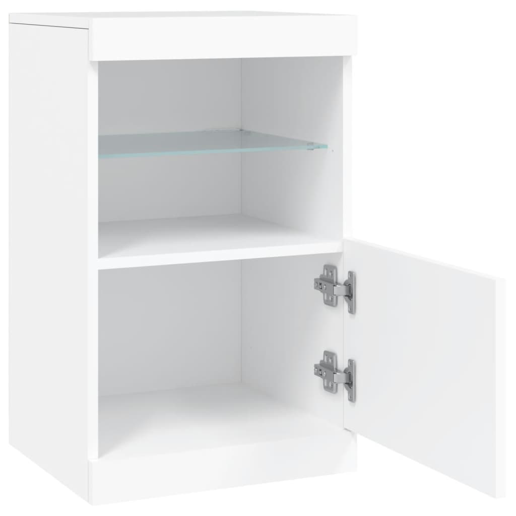 vidaXL Szafka z oświetleniem LED, biała, 41x37x67 cm