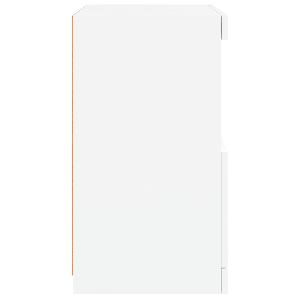 vidaXL Szafka z oświetleniem LED, biała, 41x37x67 cm