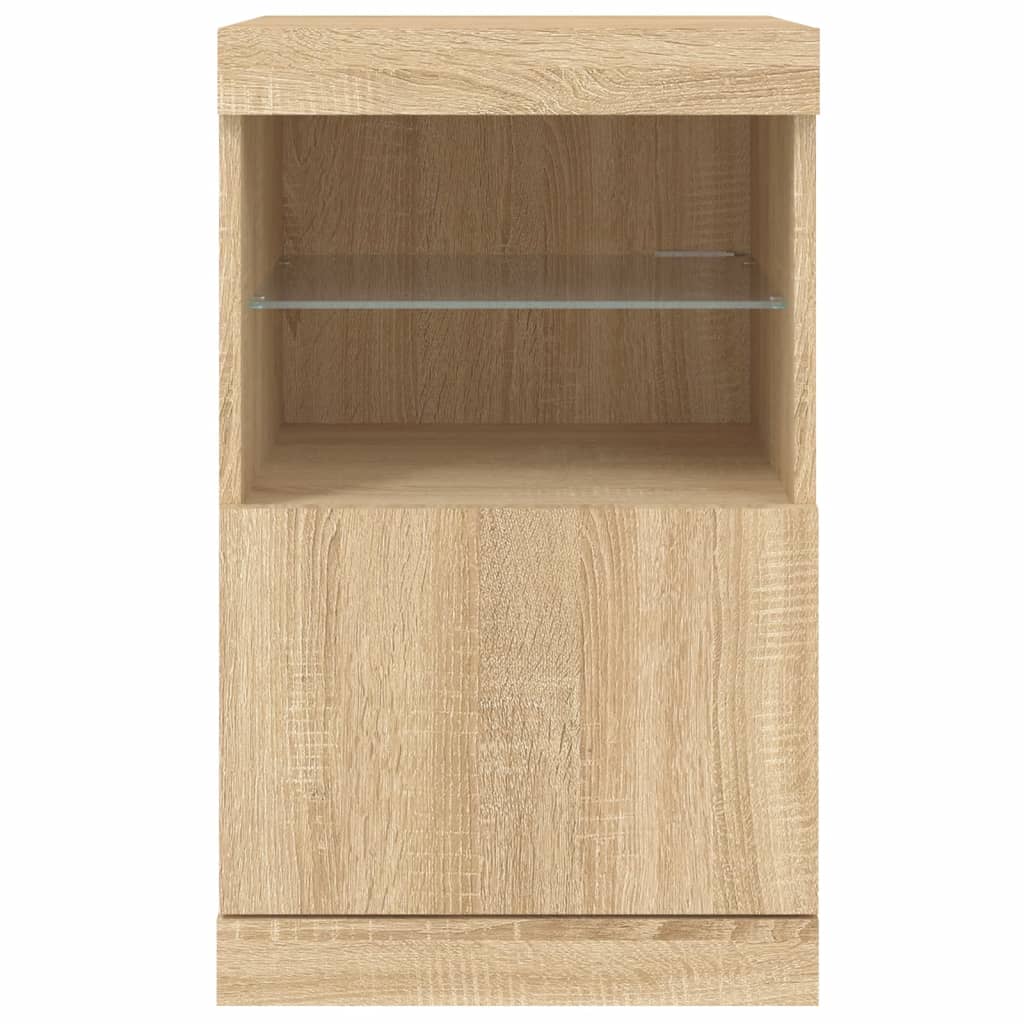 vidaXL Szafka z oświetleniem LED, dąb sonoma, 41x37x67 cm