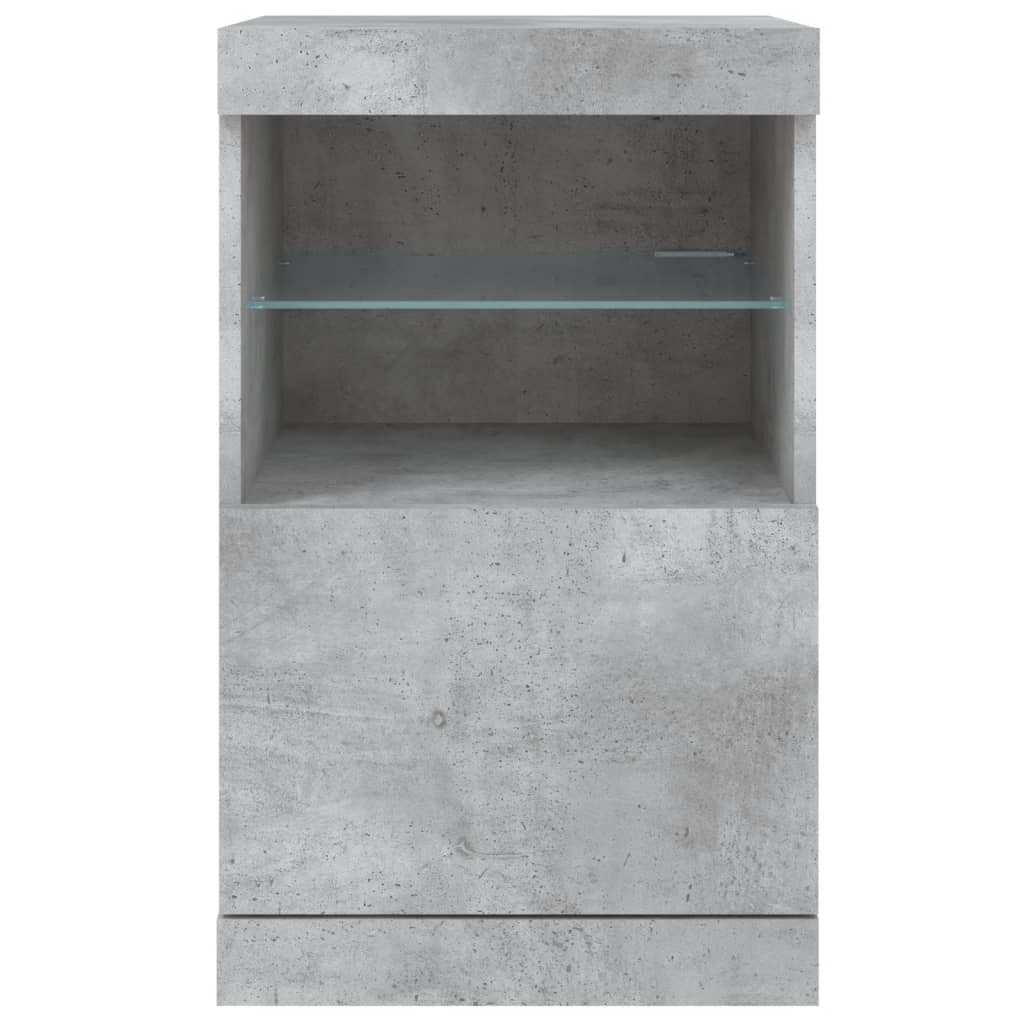 vidaXL Szafka z oświetleniem LED, szarość betonu, 41x37x67 cm