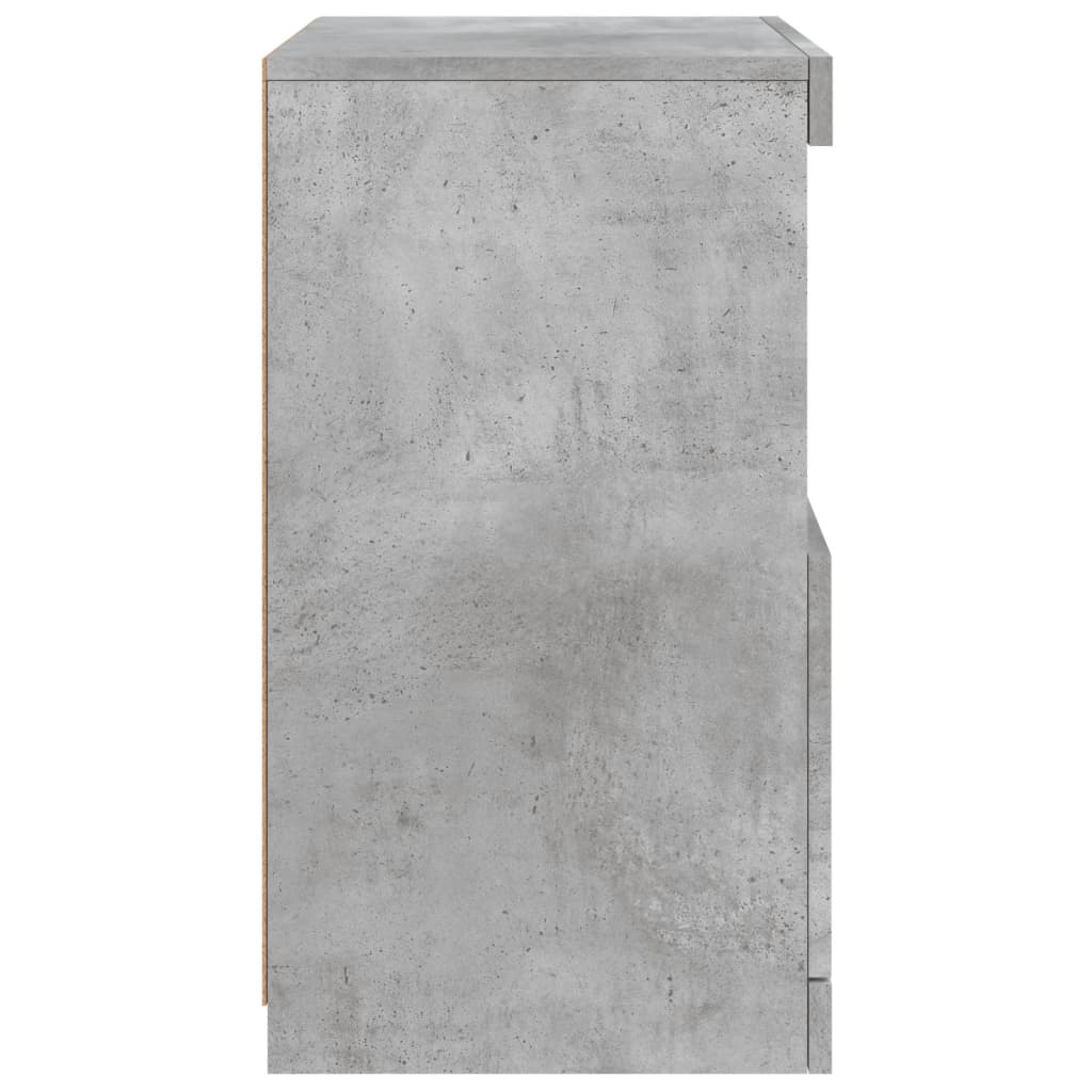 vidaXL Szafka z oświetleniem LED, szarość betonu, 41x37x67 cm