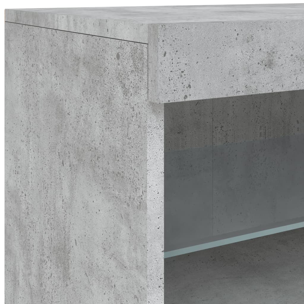 vidaXL Szafka z oświetleniem LED, szarość betonu, 41x37x67 cm