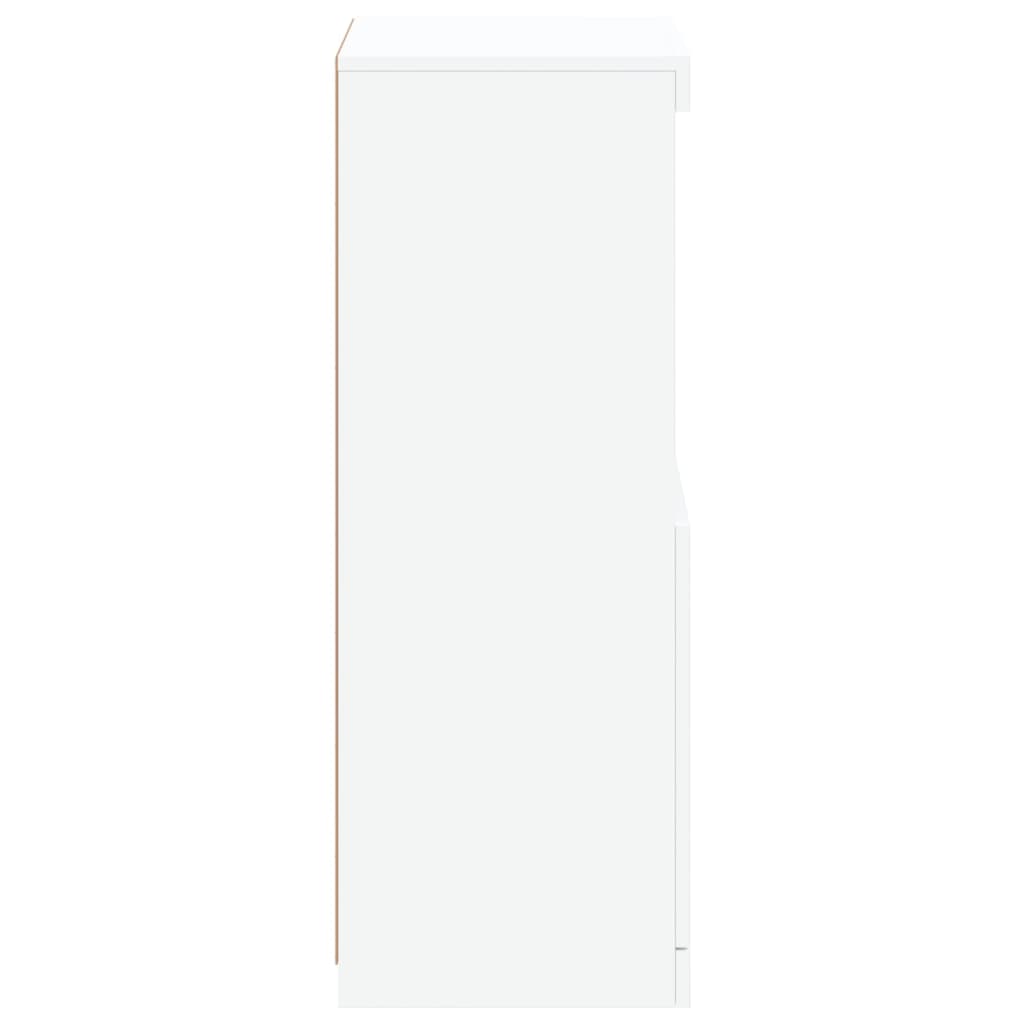 vidaXL Szafka z oświetleniem LED, biała, 41x37x100 cm