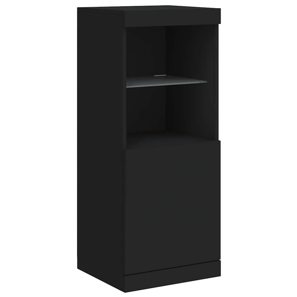 vidaXL Szafka z oświetleniem LED, czarna, 41x37x100 cm