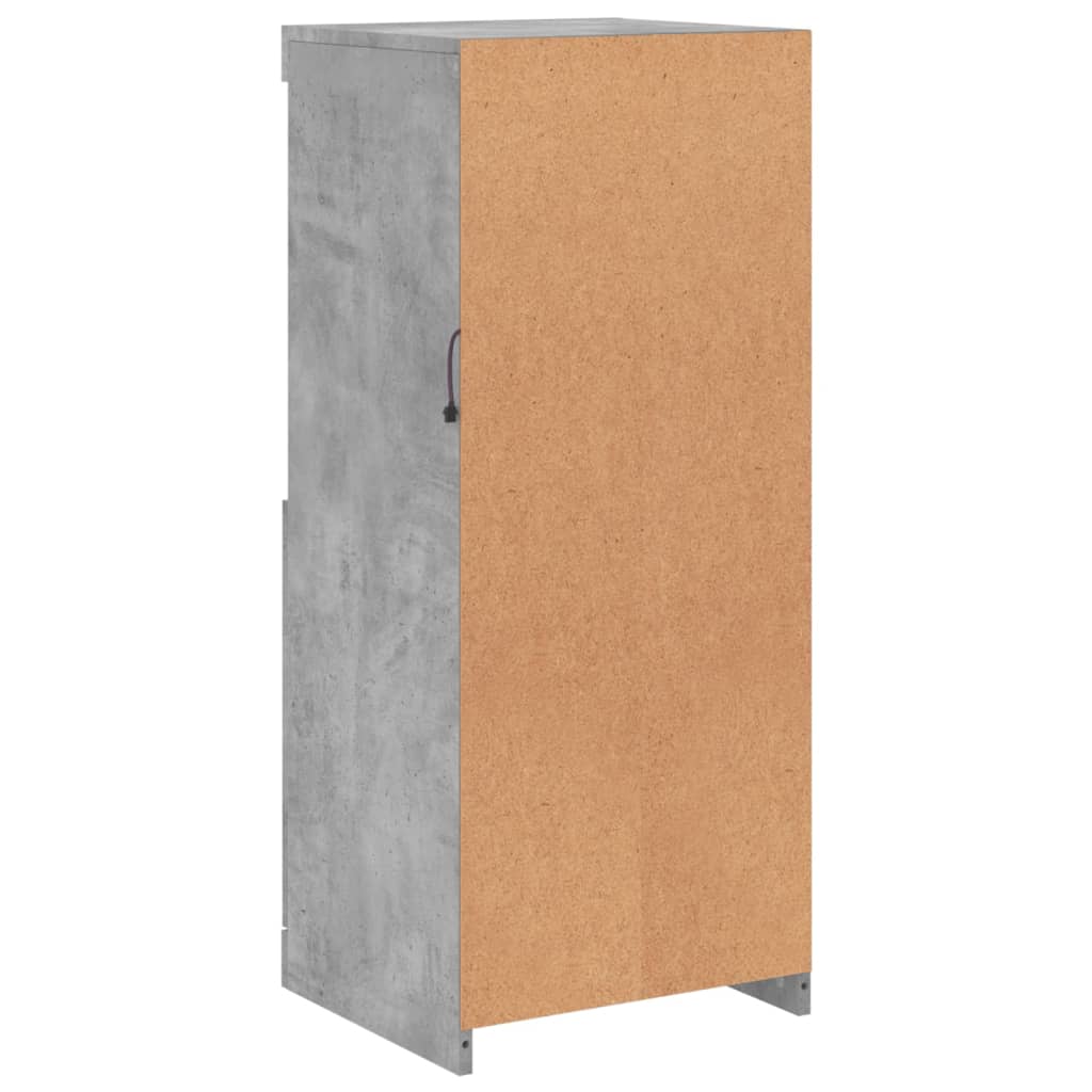 vidaXL Szafka z oświetleniem LED, szarość betonu, 41x37x100 cm