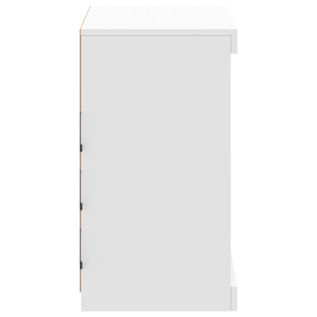 vidaXL Szafka z oświetleniem LED, biała, 60,5x37x67 cm