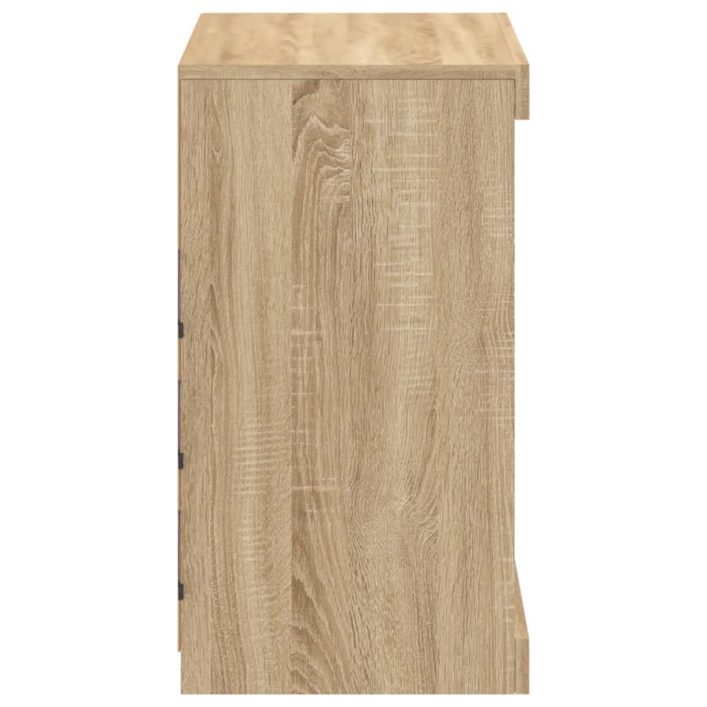 vidaXL Szafka z oświetleniem LED, dąb sonoma, 60,5x37x67 cm