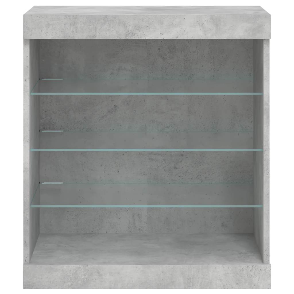vidaXL Szafka z oświetleniem LED, szarość betonu, 60,5x37x67 cm