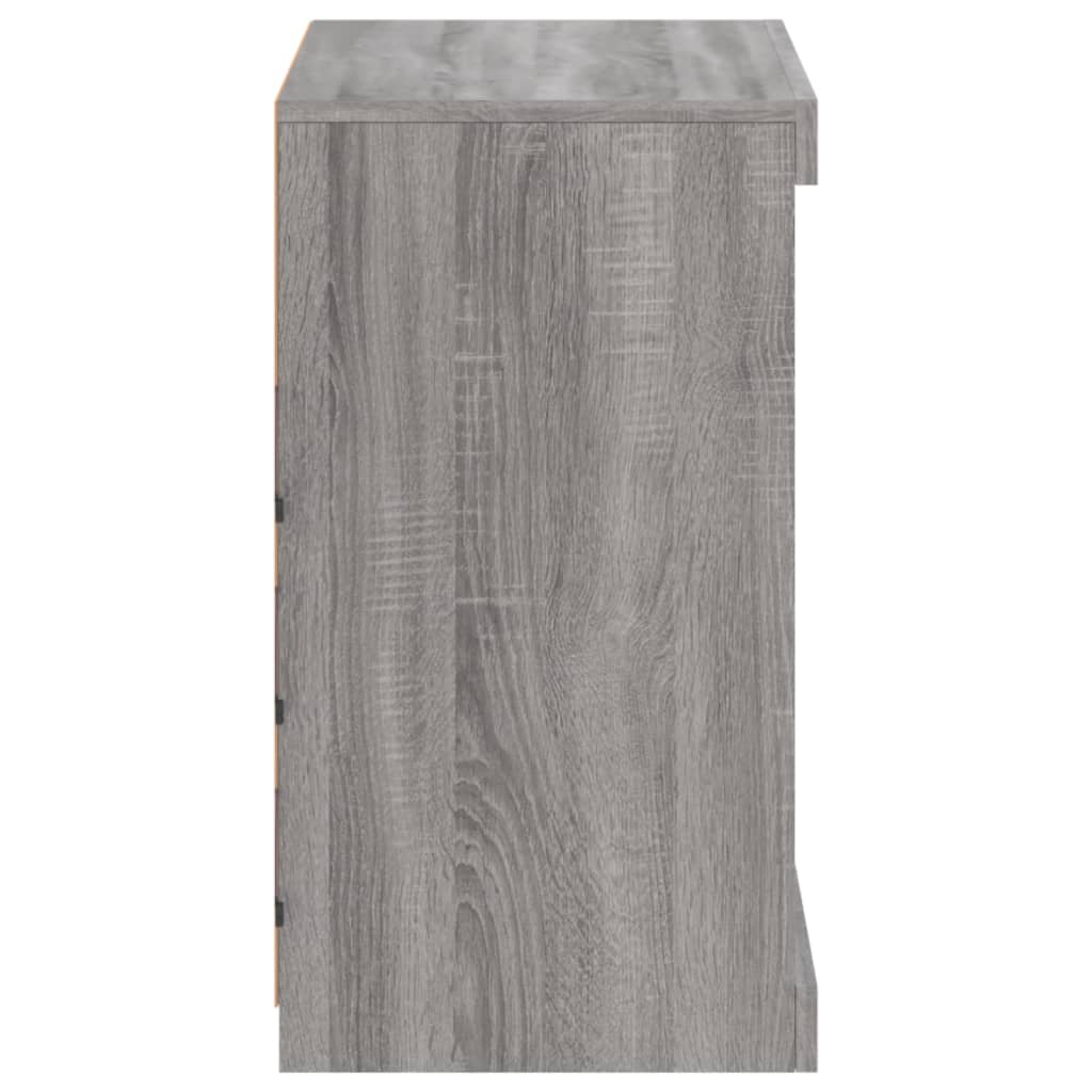 vidaXL Szafka z oświetleniem LED, szary dąb sonoma, 60,5x37x67 cm