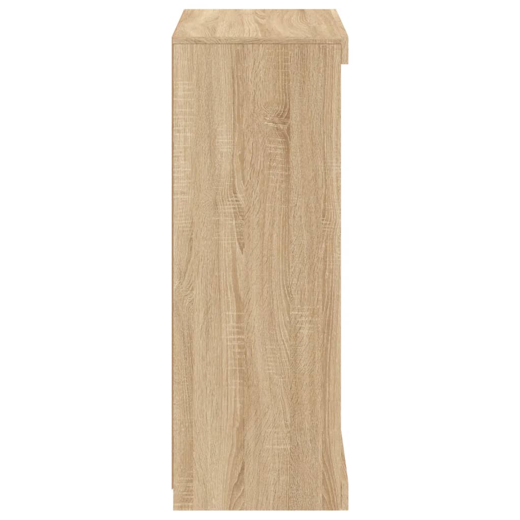 vidaXL Szafka z oświetleniem LED, dąb sonoma, 60,5x37x100 cm