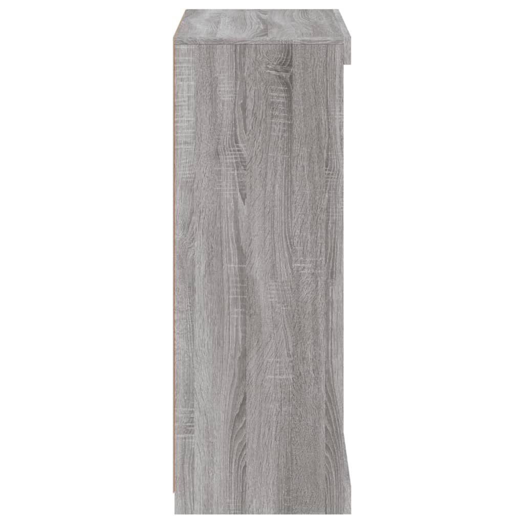 vidaXL Szafka z oświetleniem LED, szary dąb sonoma, 60,5x37x100 cm