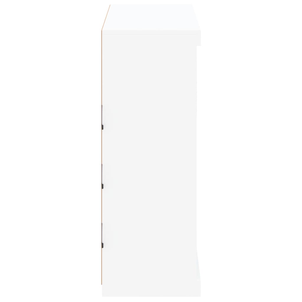 vidaXL Szafka z oświetleniem LED, biała, 81x37x100 cm