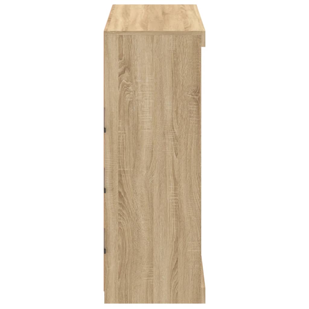 vidaXL Szafka z oświetleniem LED, dąb sonoma, 81x37x100 cm