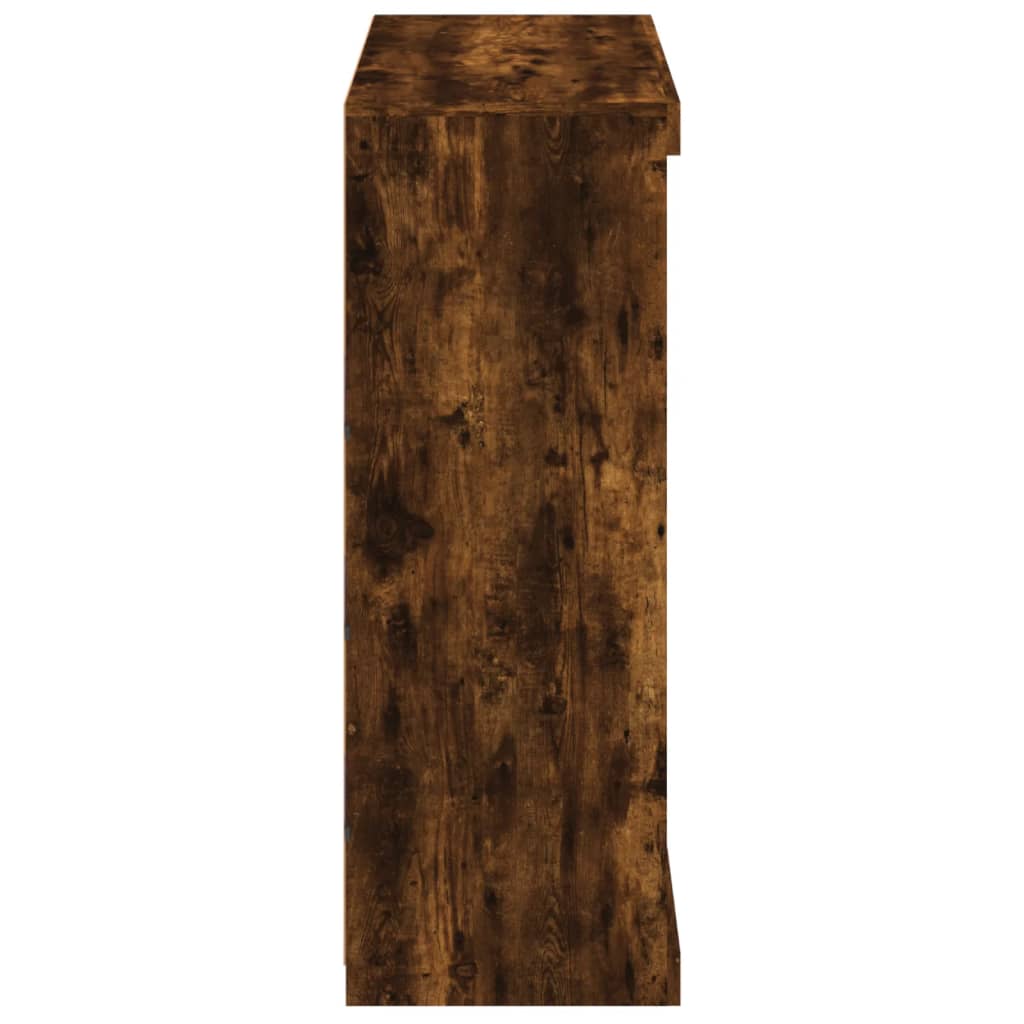 vidaXL Szafka z oświetleniem LED, przydymiony dąb, 81x37x100 cm