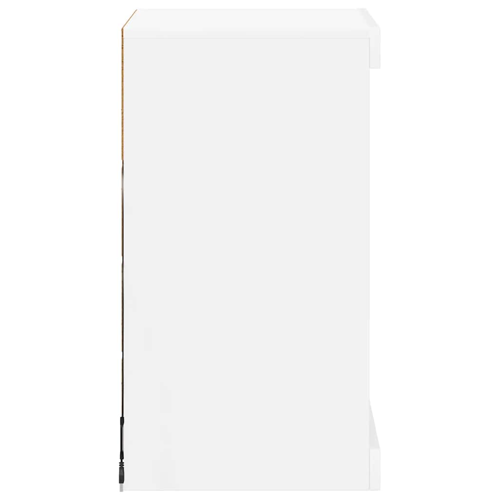 vidaXL Szafka z oświetleniem LED, biała, 41x37x67 cm