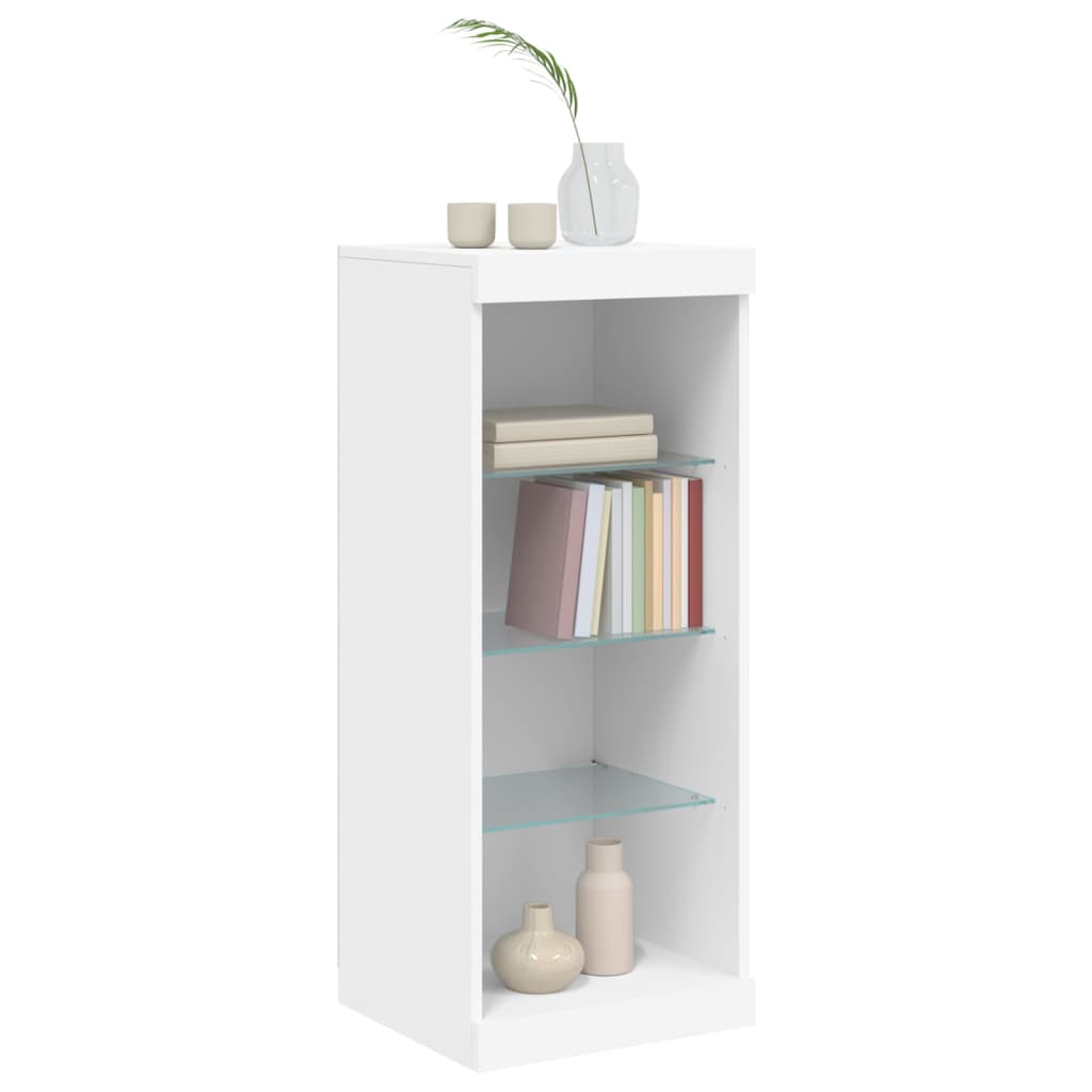 vidaXL Szafka z oświetleniem LED, biała, 41x37x100 cm
