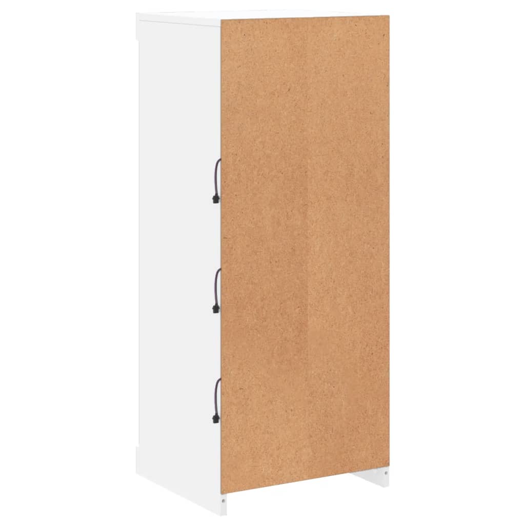 vidaXL Szafka z oświetleniem LED, biała, 41x37x100 cm