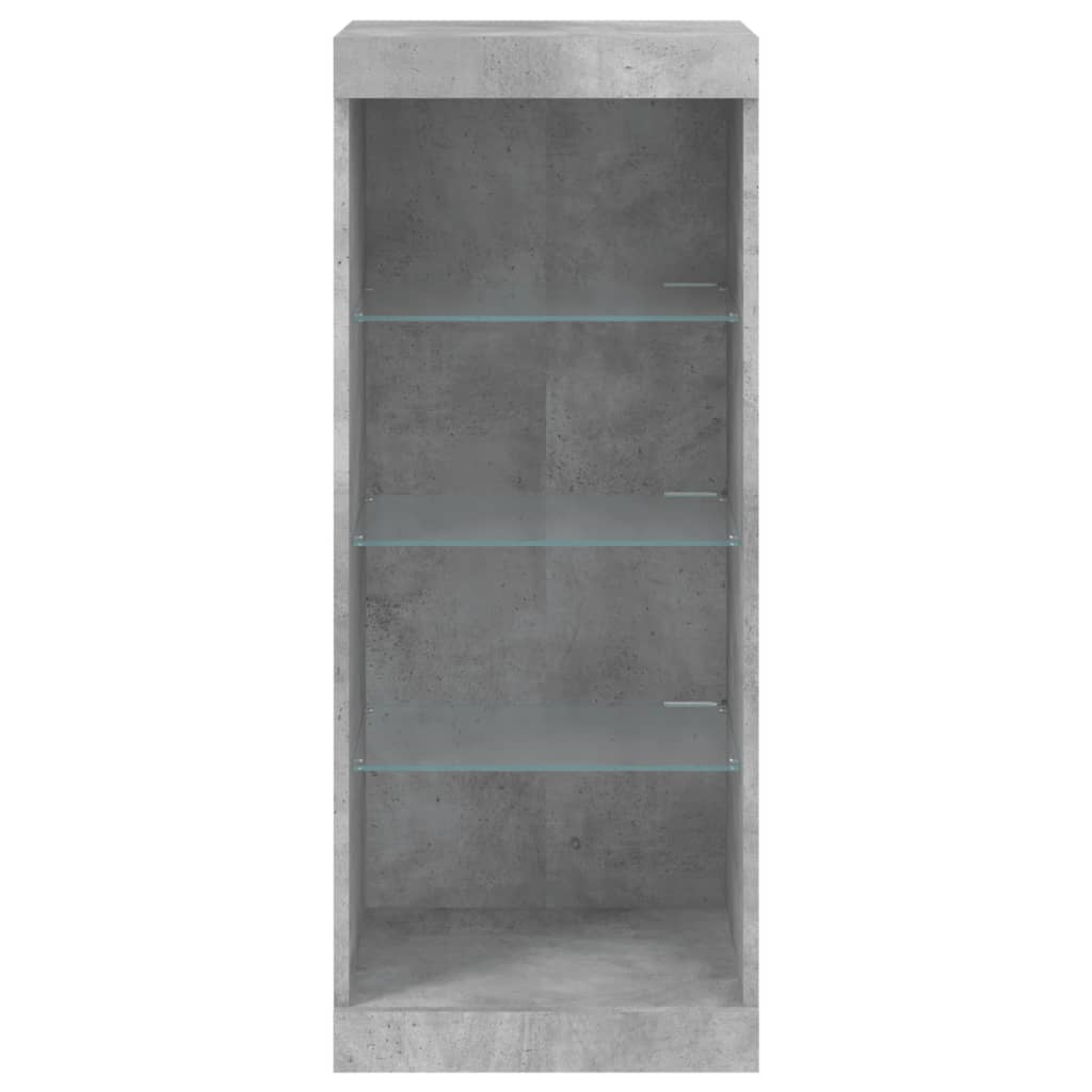 vidaXL Szafka z oświetleniem LED, szarość betonu, 41x37x100 cm
