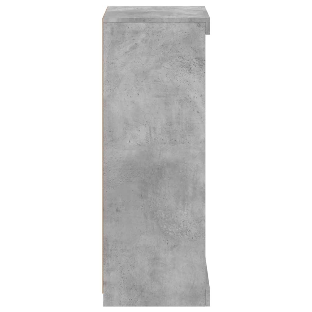 vidaXL Szafka z oświetleniem LED, szarość betonu, 41x37x100 cm