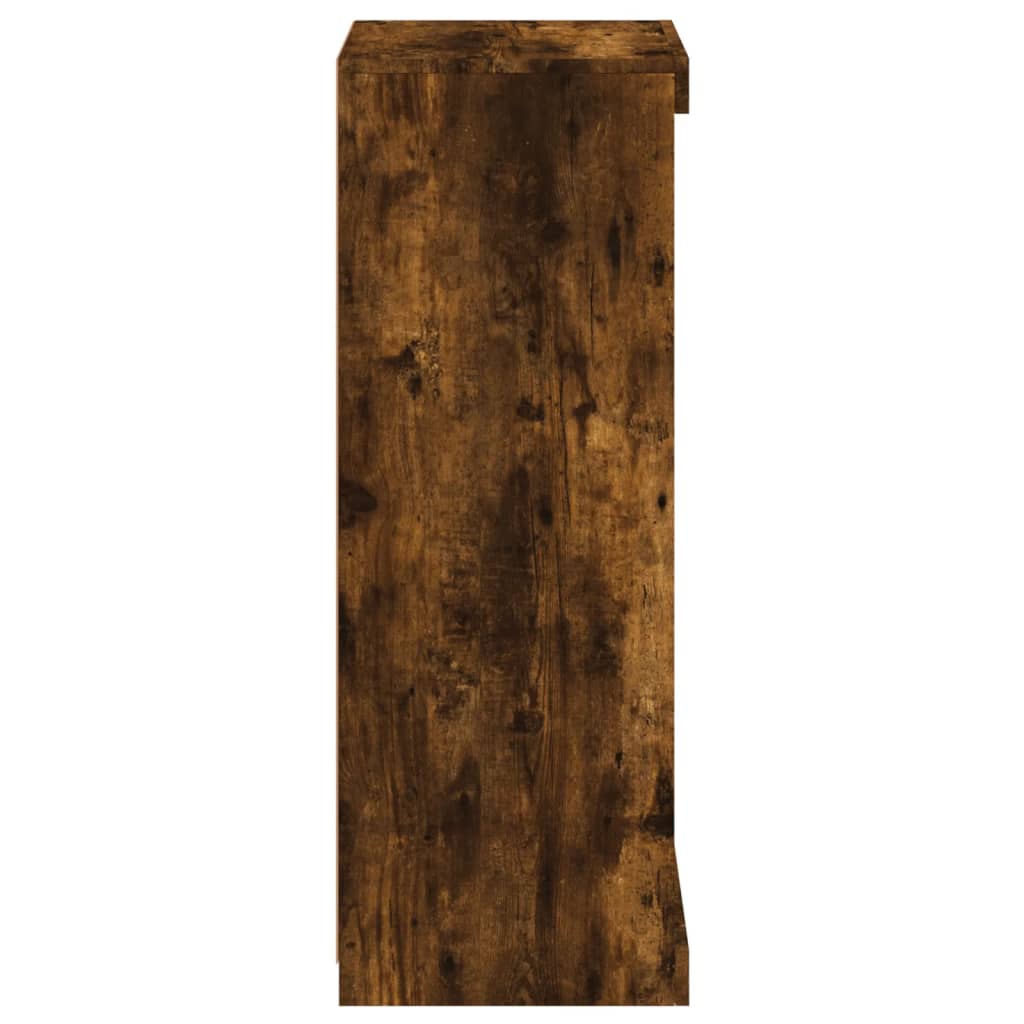 vidaXL Szafka z oświetleniem LED, przydymiony dąb, 41x37x100 cm