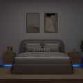 vidaXL Szafki nocne z LED, 2 szt., dąb sonoma, materiał drewnopochodny