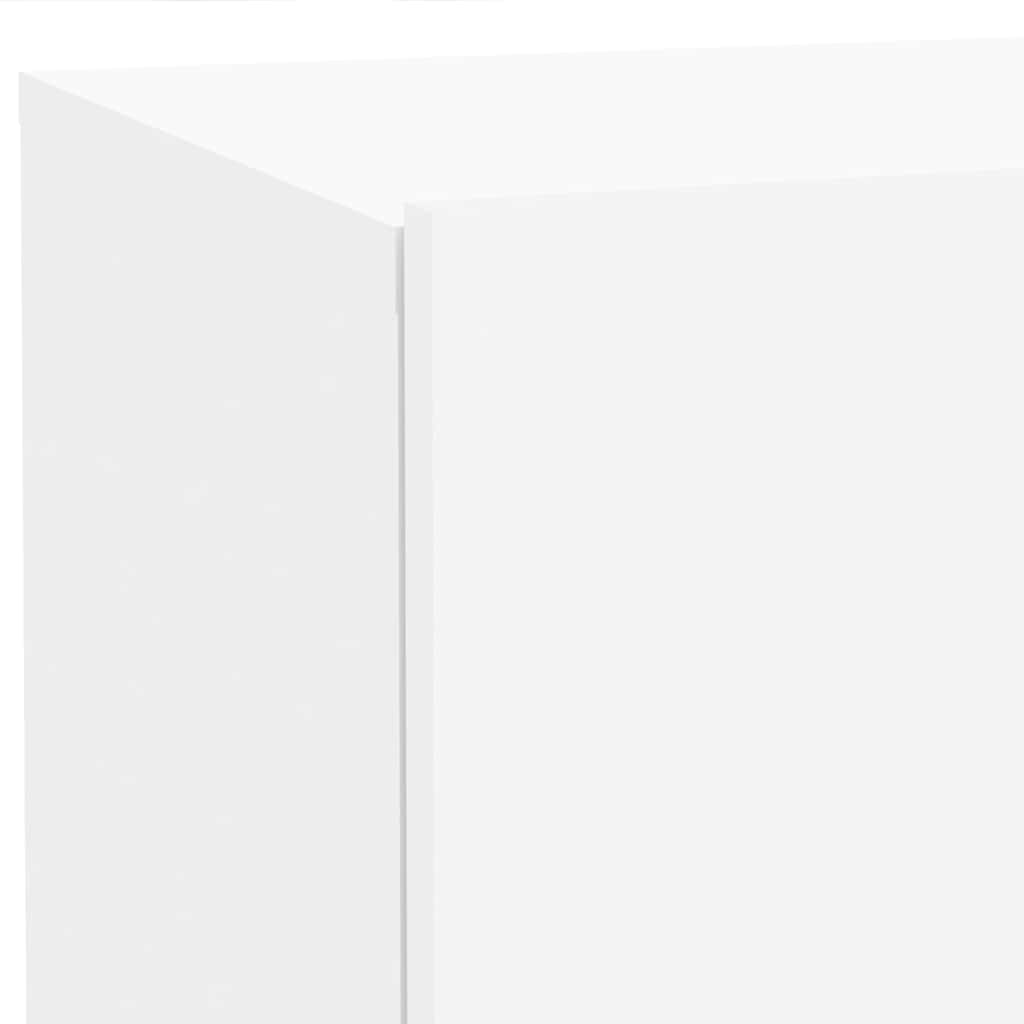 vidaXL Szafka nocna z oświetleniem LED, biała, 70x36x40,5 cm