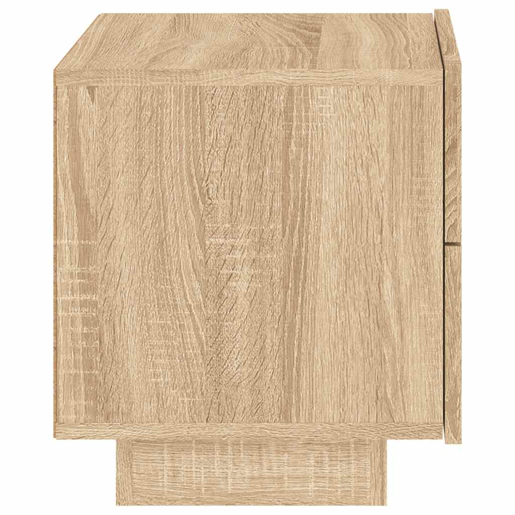 vidaXL Szafka nocna z oświetleniem LED, dąb sonoma, 70x36x40,5 cm