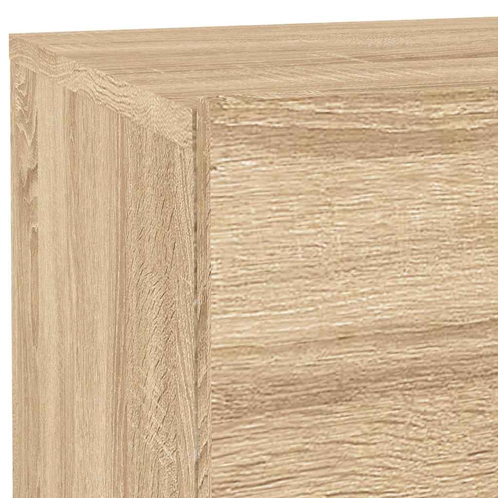 vidaXL Szafka nocna z oświetleniem LED, dąb sonoma, 70x36x40,5 cm