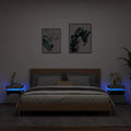 vidaXL Szafki nocne z LED, 2 szt., szarość betonu, 40x39x48,5 cm