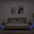 vidaXL Szafki nocne z LED, 2 szt., dąb sonoma, 40x39x37 cm