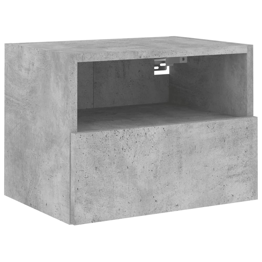 vidaXL Ścienne szafki TV, 2 szt., szarość betonu, 40x30x30 cm