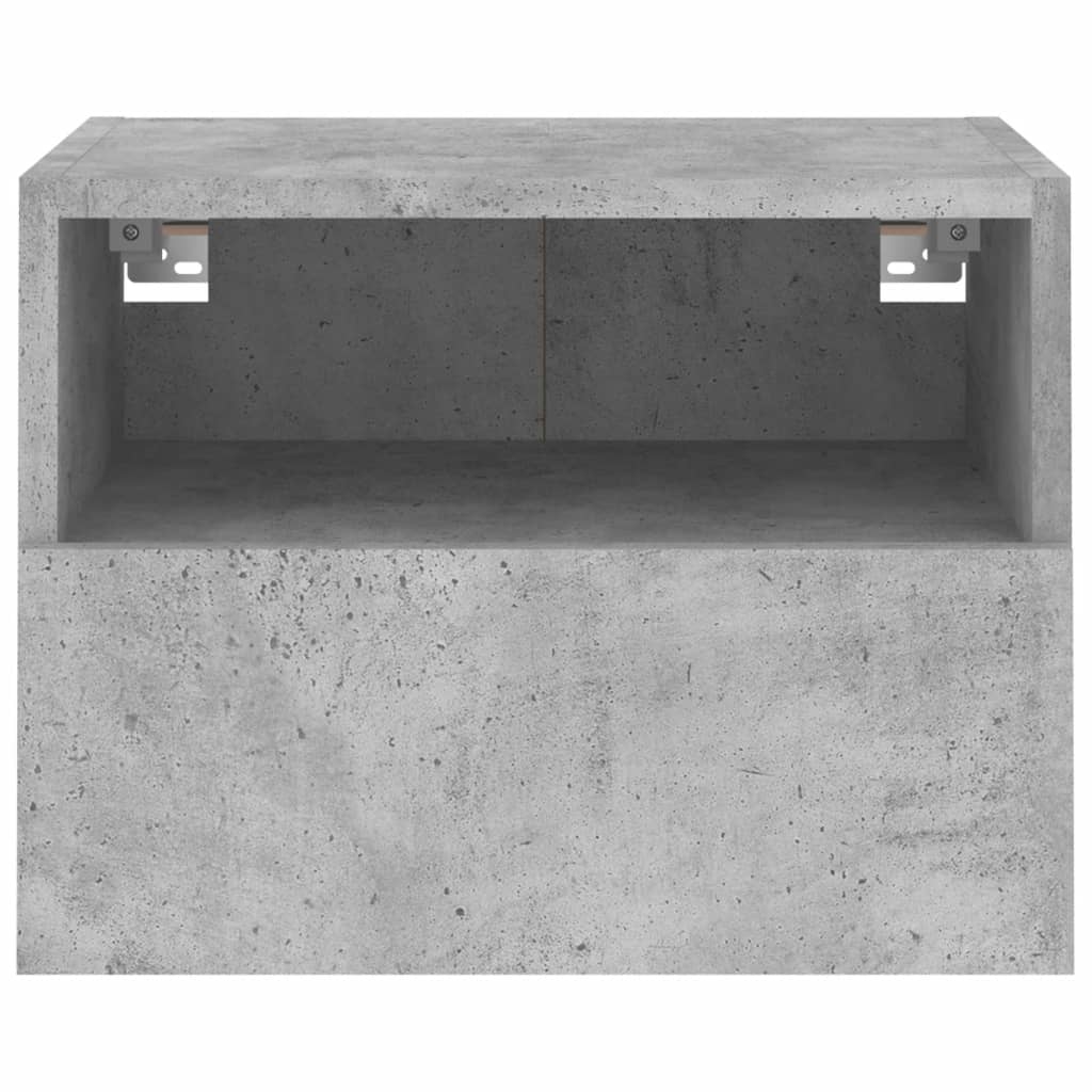 vidaXL Ścienne szafki TV, 2 szt., szarość betonu, 40x30x30 cm